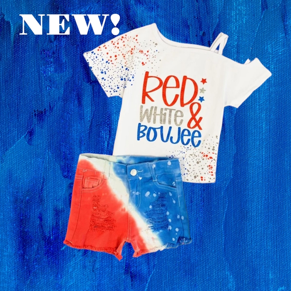 Kids Patriotic Matching Set - Red, White & Blue